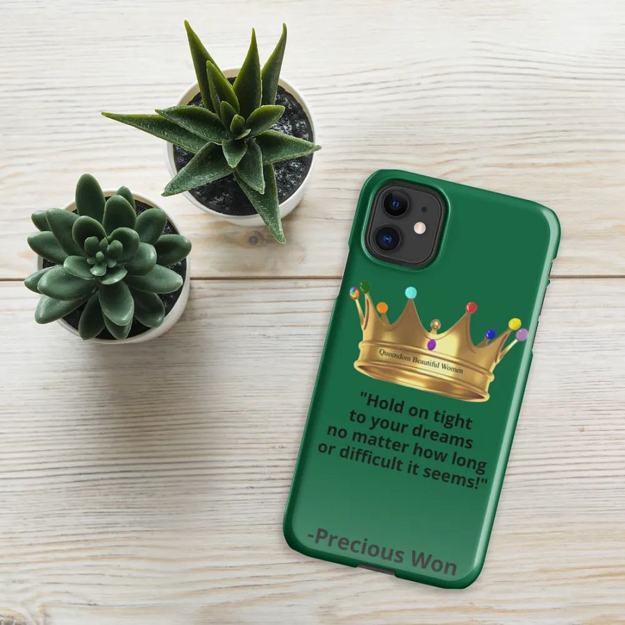 Queendom Beautiful Women iPhone® Snap Case (Green/Emerald) product image (7)