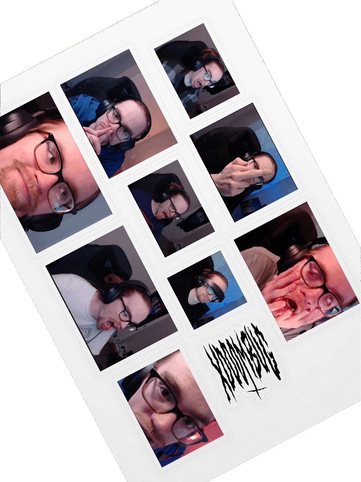Doom Faces Sticker Sheet product image (1)