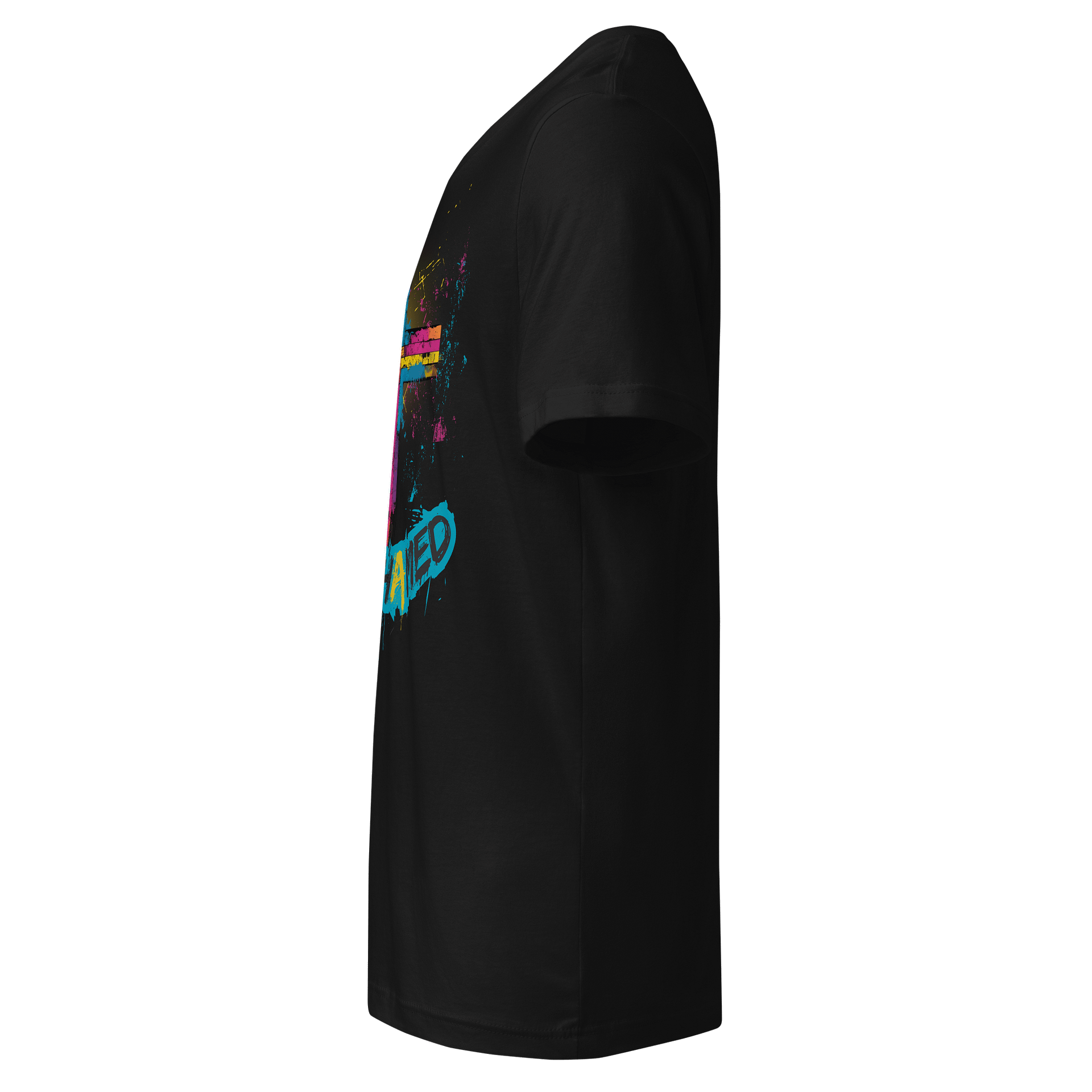 Unashamed Ro 1:16 Cross V-Neck T-Shirt - Unisex Bella + Canvas fit product image (6)