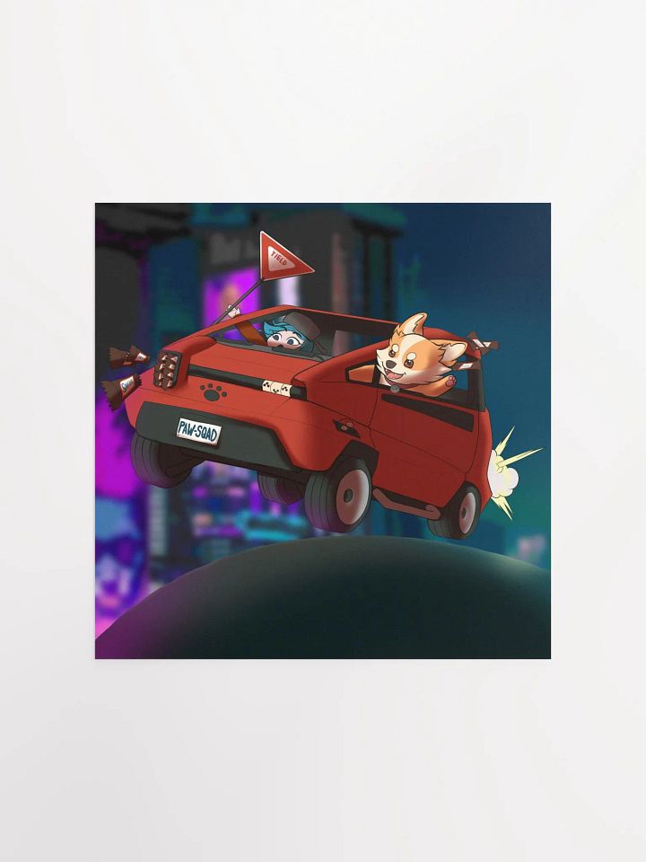 CYBERPUP PAWSQUAD UNFRAMED SQUARE POSTER product image (1)