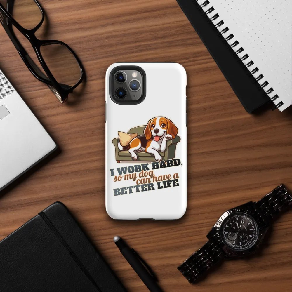 Work Hard - Beagle Sofa Tough Case for iPhone® product image (32)