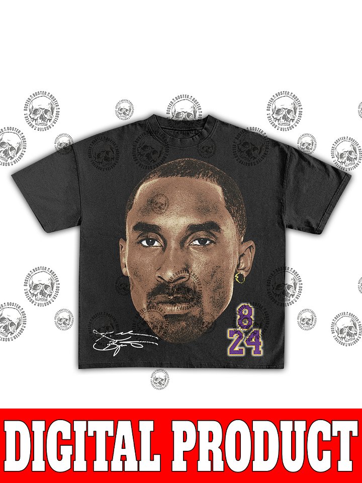 Kobe Bryant "Mamba Mentality" Face Los Angeles Lakers 8 & 24 Vintage Bootleg Graphic product image (1)