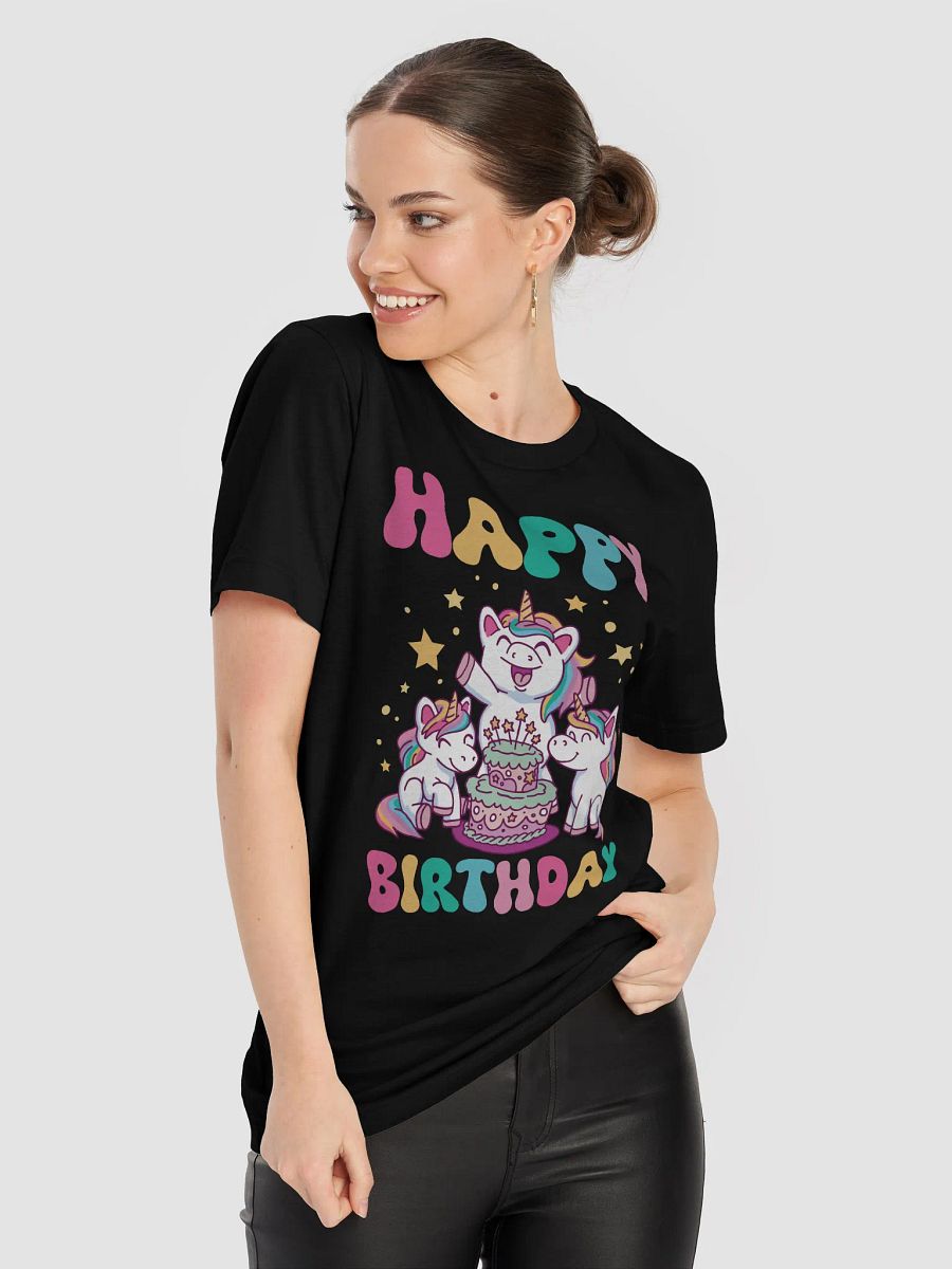 Happy Birthday (Unicorns With Birthday Cake) T-Shirt product image (37)