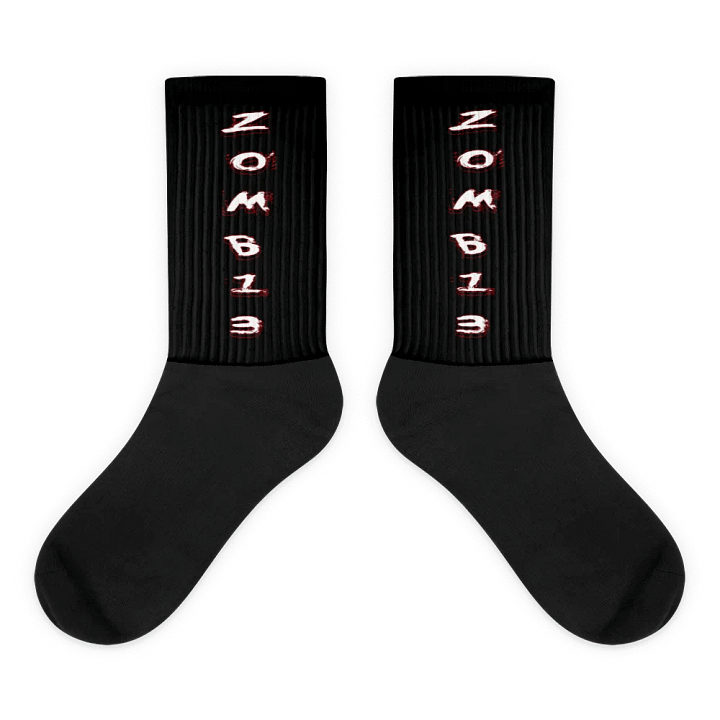 ZOMB13 Black Foot Sublimated Socks product image (1)