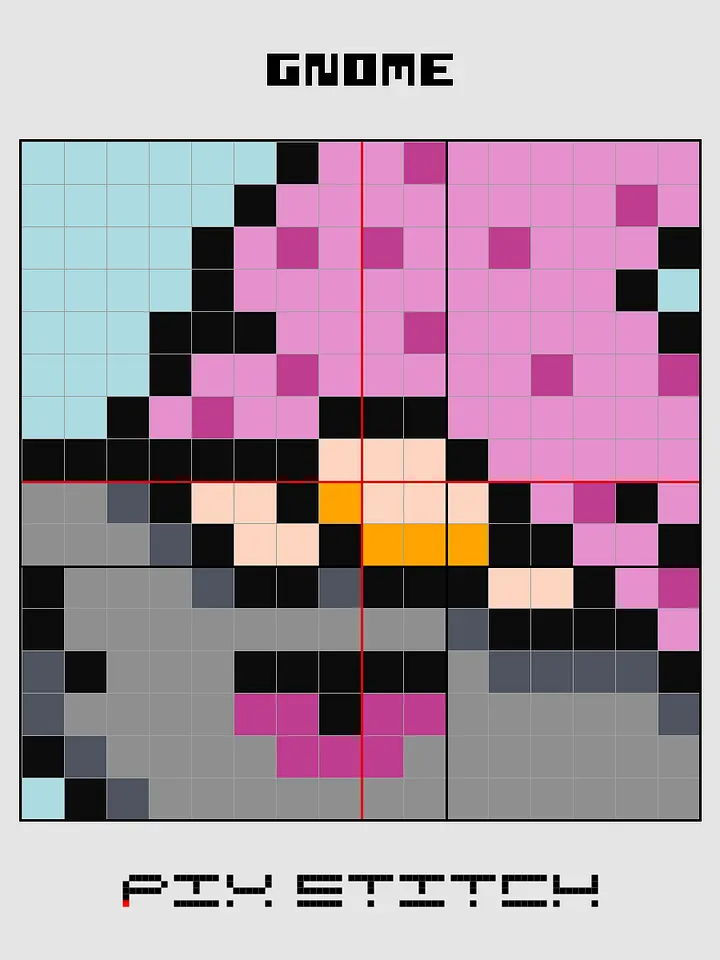 Gnome Pixel Art product image (2)