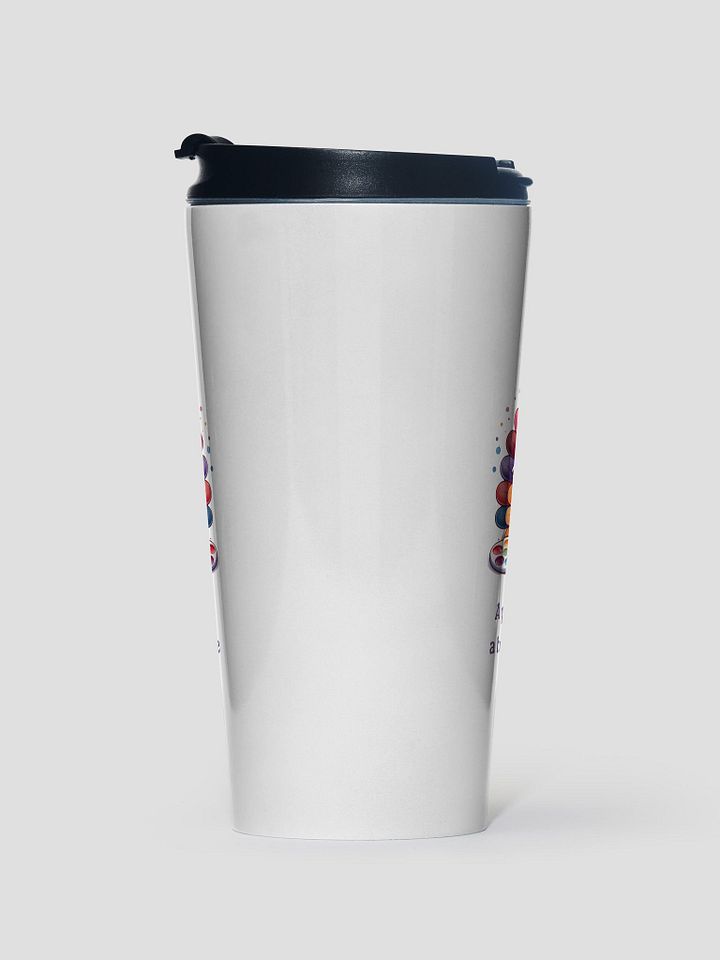 A Painting Made By A Turkey With A Smile Travel Mug product image (1)