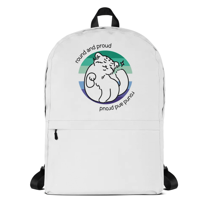 Round and Proud Manul Gay MLM Version - Backpack product image (1)