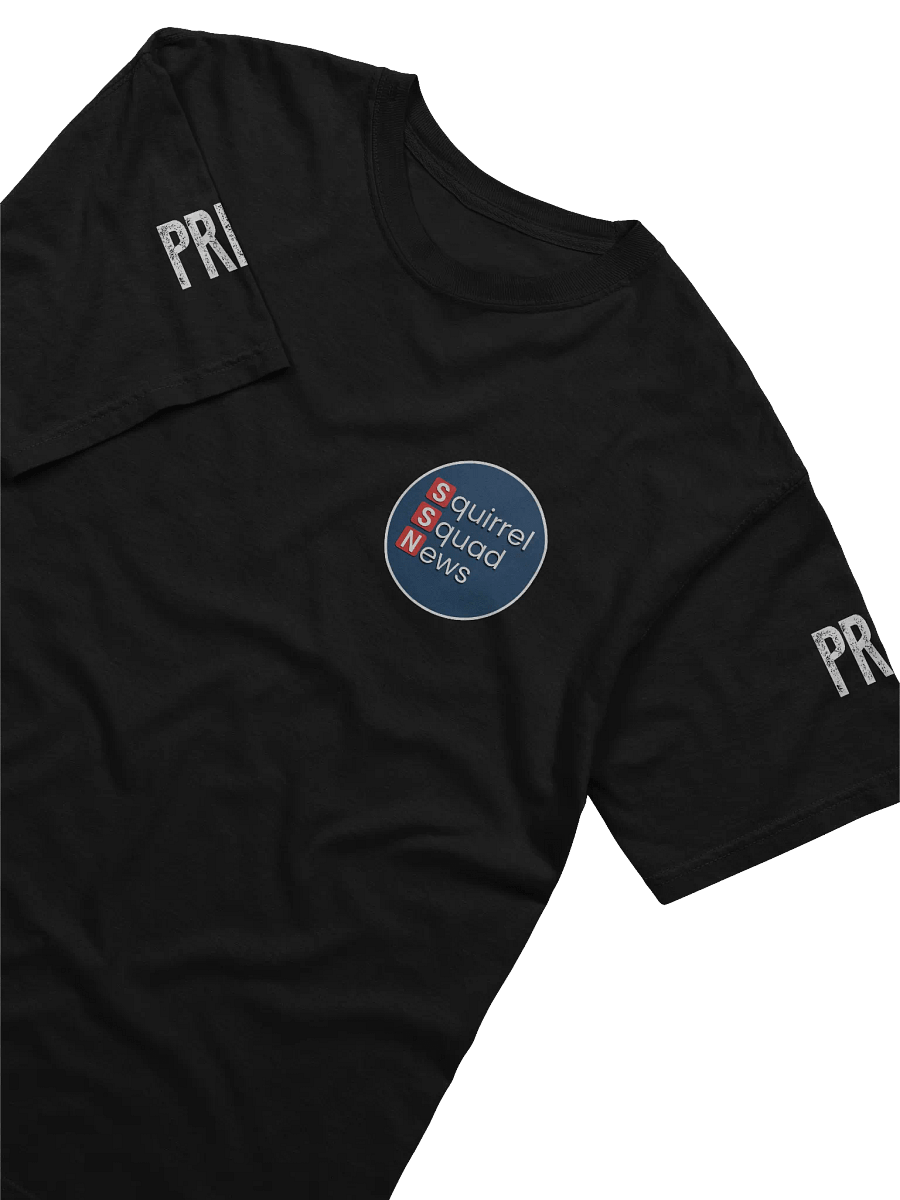 White PRESS Text 3D Logo Comfort: Heavyweight T-Shirt product image (4)