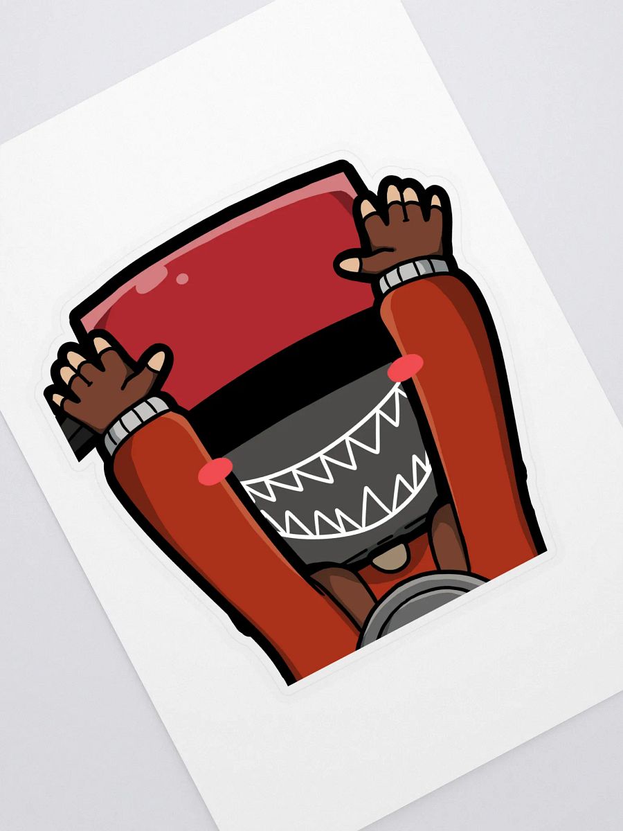 4.5 X 4.5 Uppies Emote Yak Sticker product image (1)