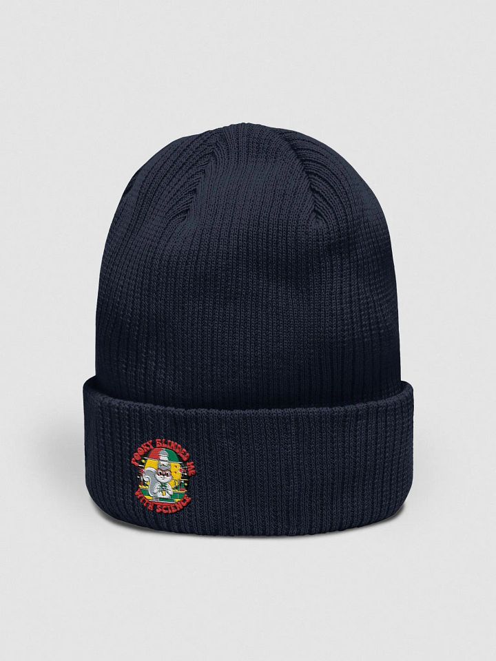 Organic COtton Embroidered Scientific Squirrel Organic Beanie product image (2)
