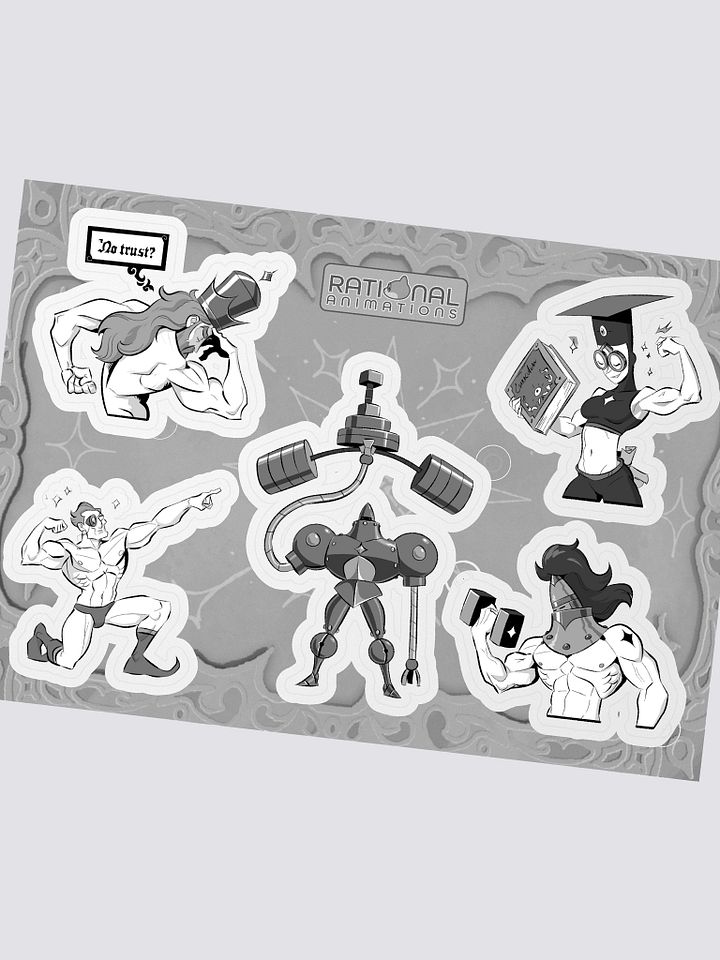 The King and the Swolem - Sticker sheet product image (1)