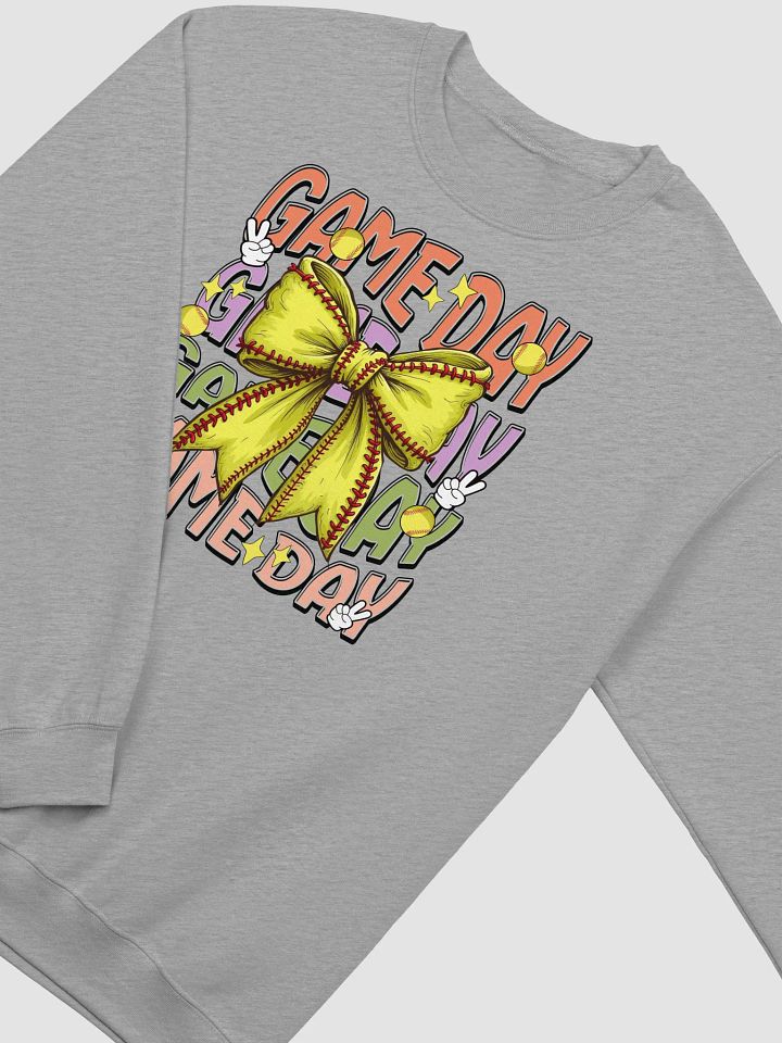 Game Day Bow Softball Extravaganza Crewneck Sweatshirt product image (20)