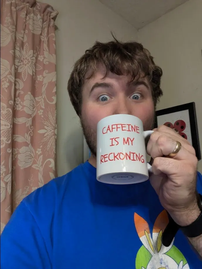 Caffeine Is My Reckoning - Digital Art Coffee Mug - Sublimation Printed product image (1)