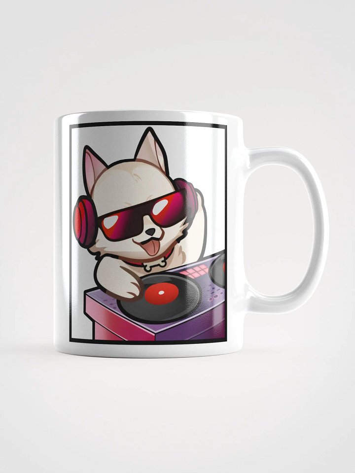 DJ Woof White Glossy Mug product image (1)