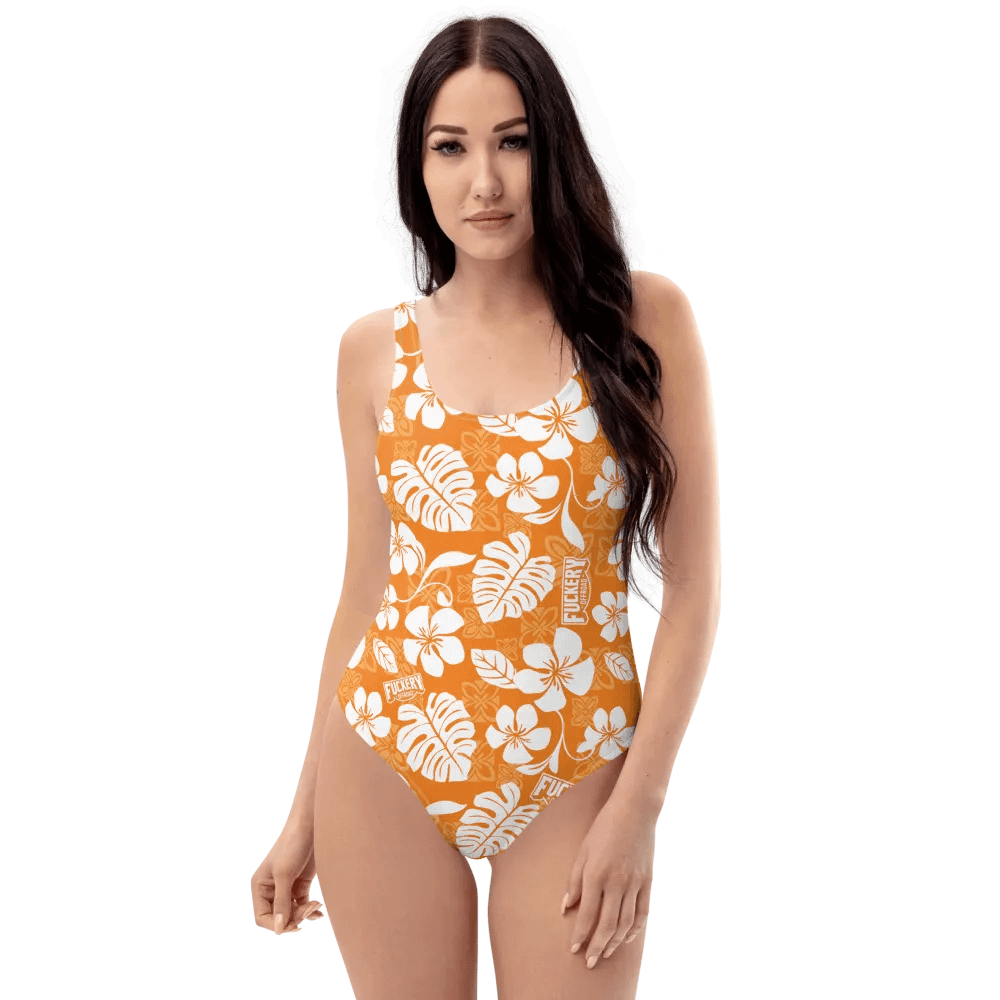 Fuckers Offroad Ladies Hawaiian Swinsuit - Orange product image (3)