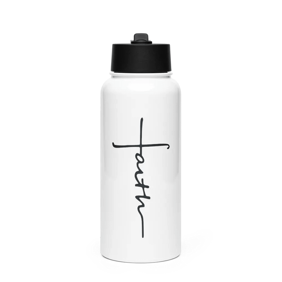 FAITH Cursive & Modern - Water Bottle product image (1)