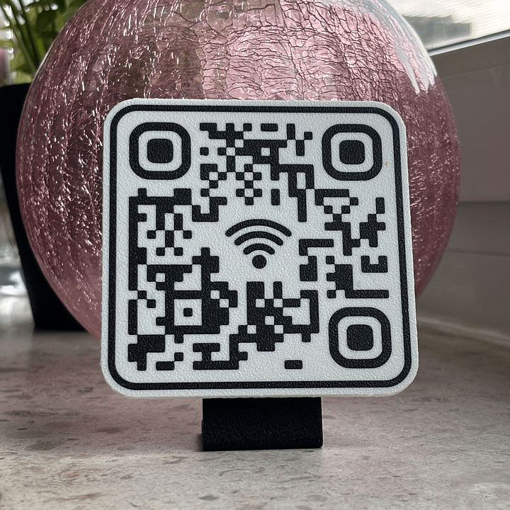 WiFi Sign QR Code with Magnetic Stand [With NFC] product image (1)