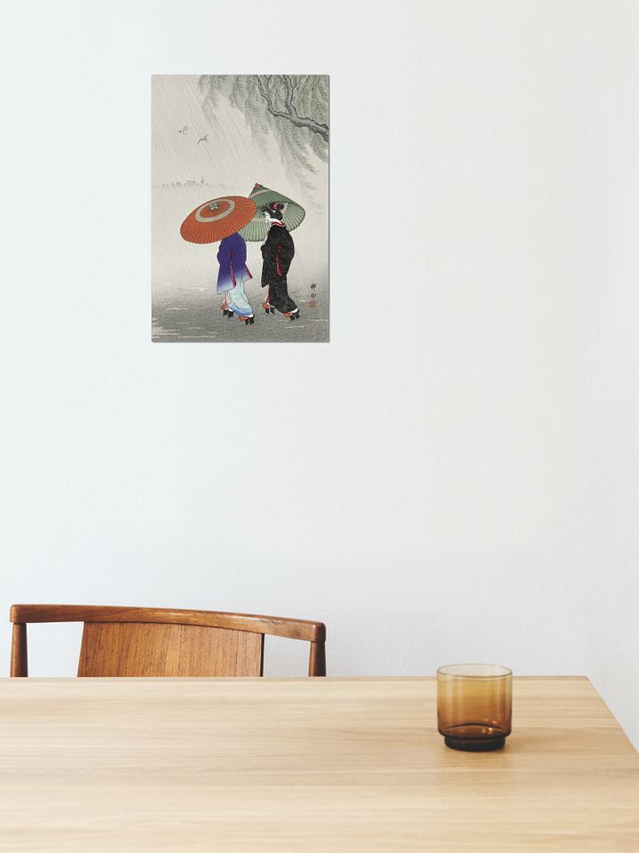 Two Women In The Rain - Ohara Koson product image (1)