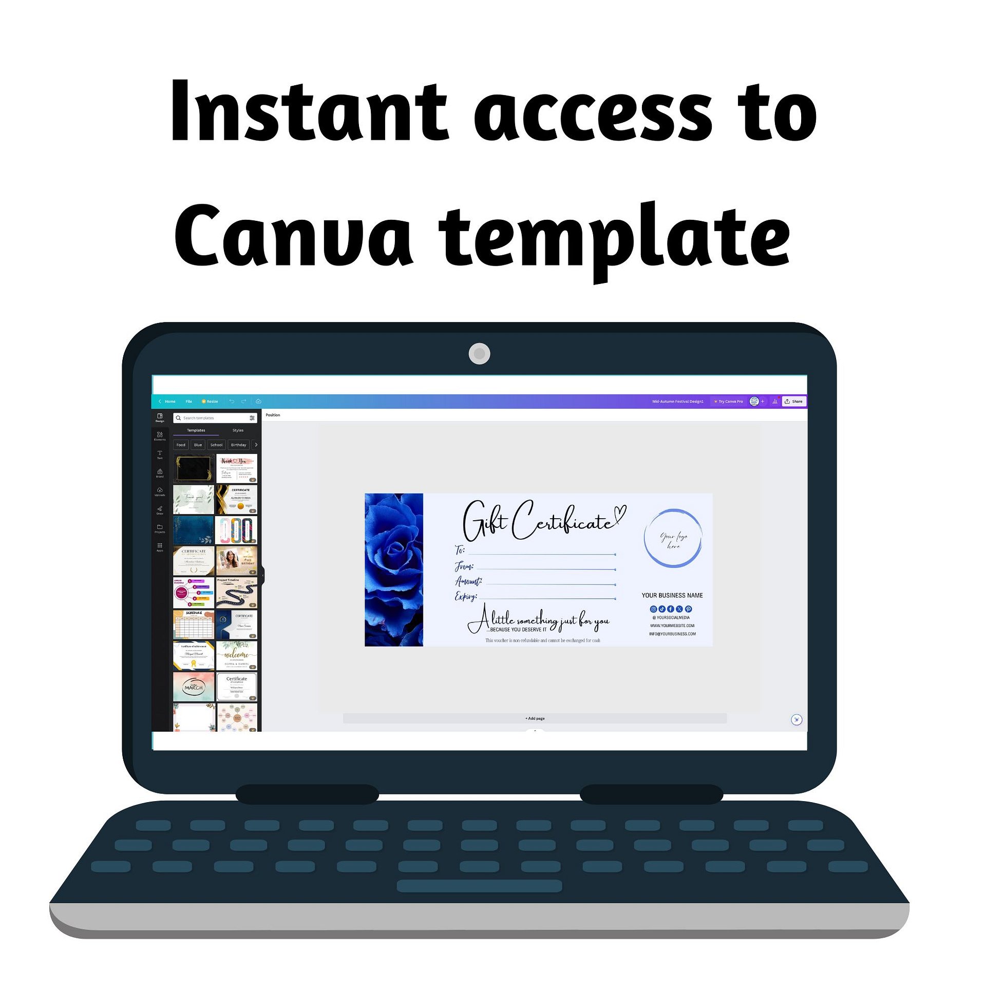 Celestia - Gift Certificate Template product image (6)
