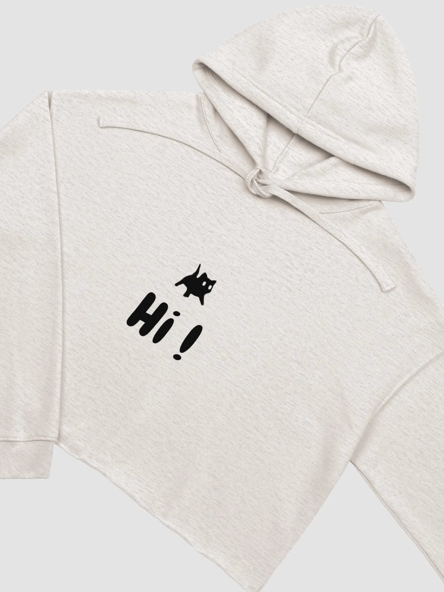 Cute Cartoon Kitty Silhouette Crop Hoodie product image (9)