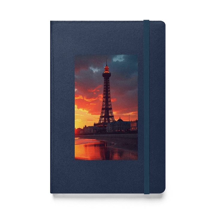 The Blackpool Tower, Blackpool, England HARDCOVER NOTEBOOK. product image (1)