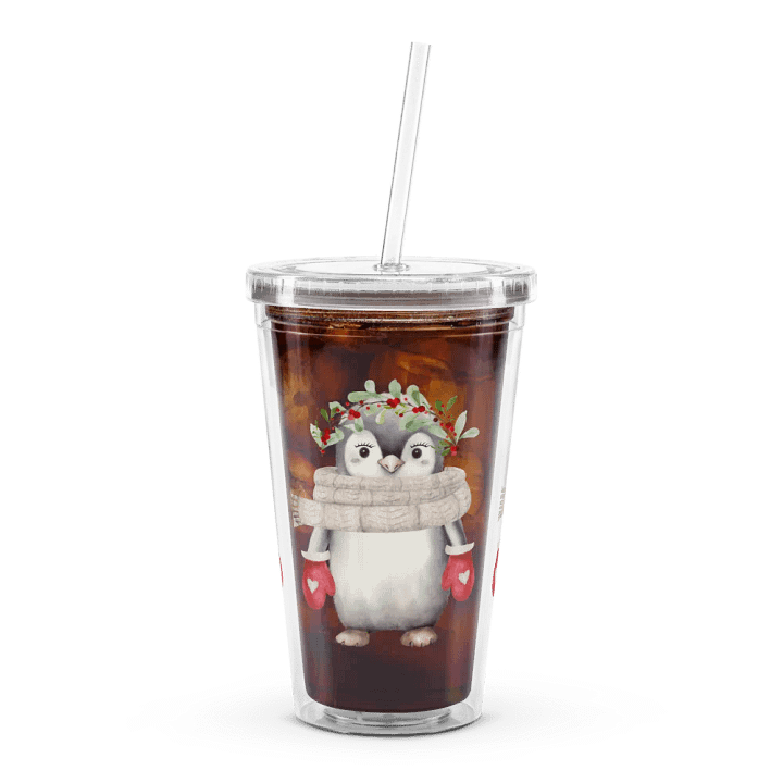 Festive Penguin Party Double Wall Tumbler product image (1)