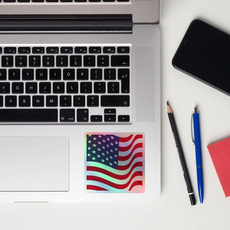 American Pride Holographic Sticker Set product image (12)