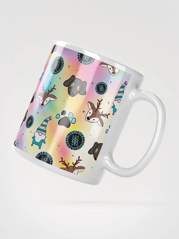 PRIDE Pastel Rainbow Stream Pattern Glossy Mug product image (2)