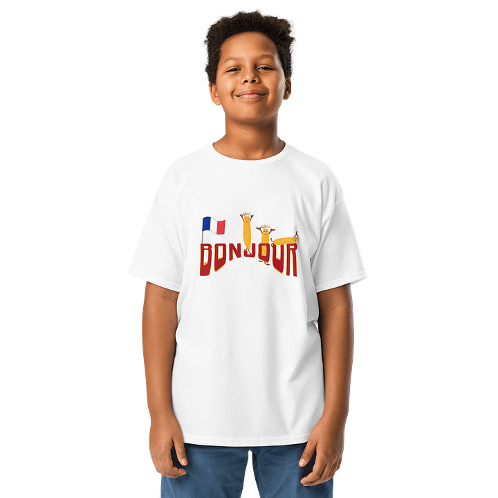 Bonjour Baguette Kids Tee product image (51)