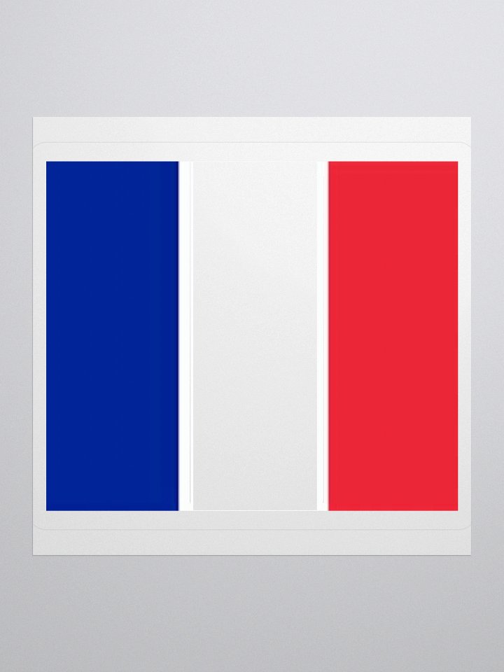 France Flag Sticker | Blue White Red Design | Durable Vinyl | 3 Sizes product image (3)