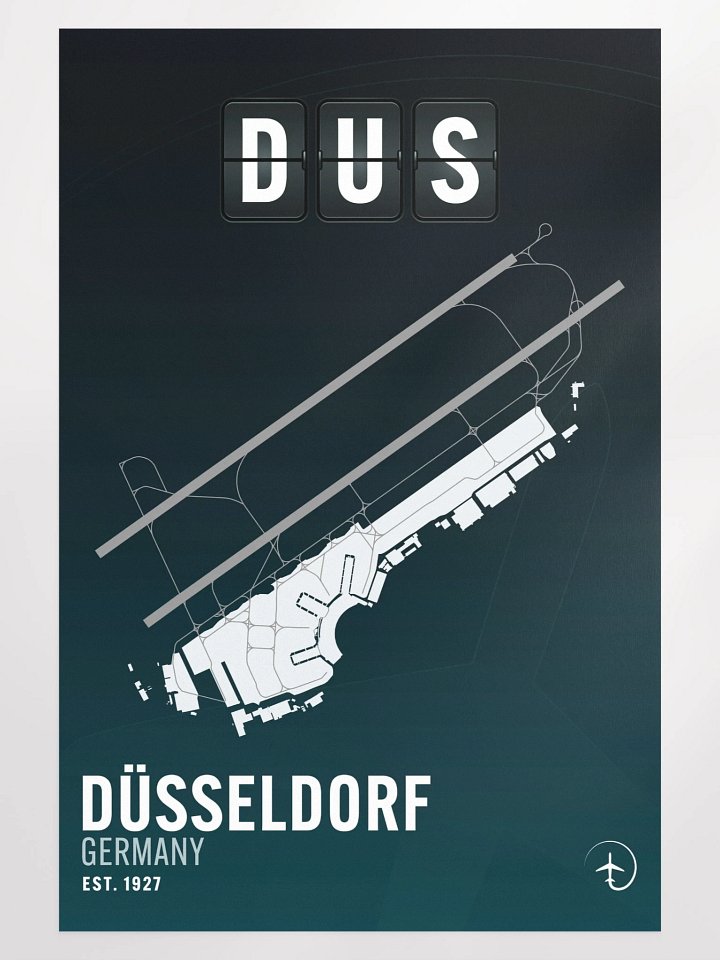 Dusseldorf DUS Poster product image (1)