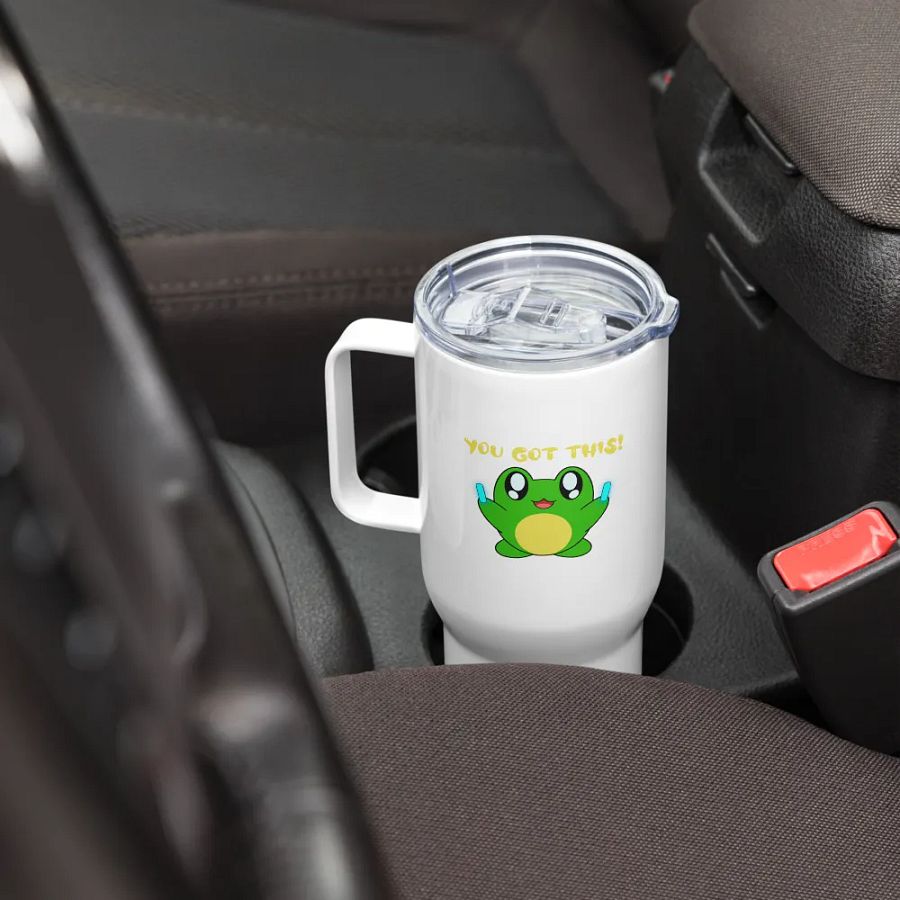 Motivational Frog Travel Mug! product image (8)