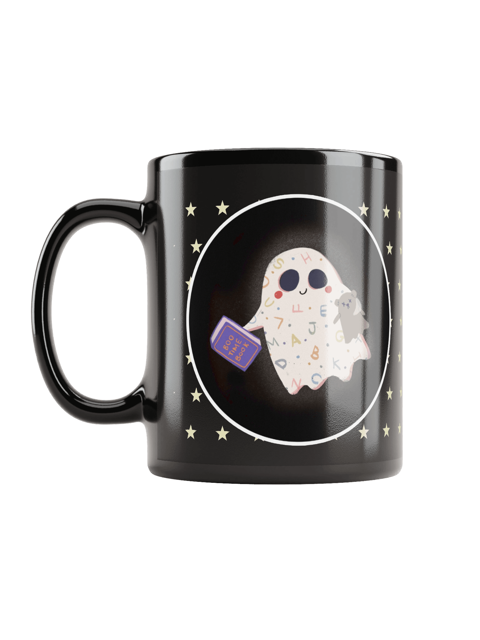 Little Ghost Bedtime - Black Ceramic Mug product image (6)
