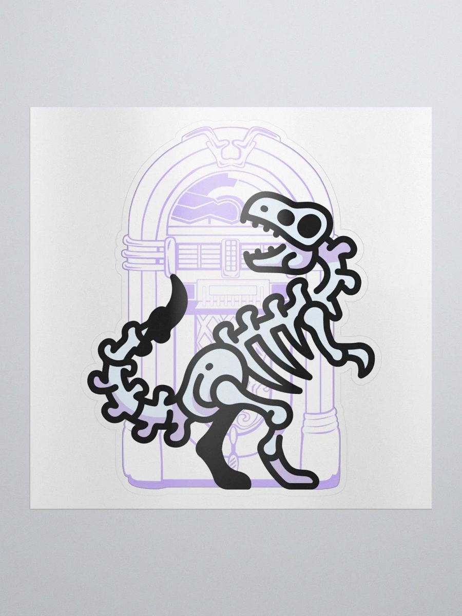 Jukebox Dinosaur Sticker product image (1)