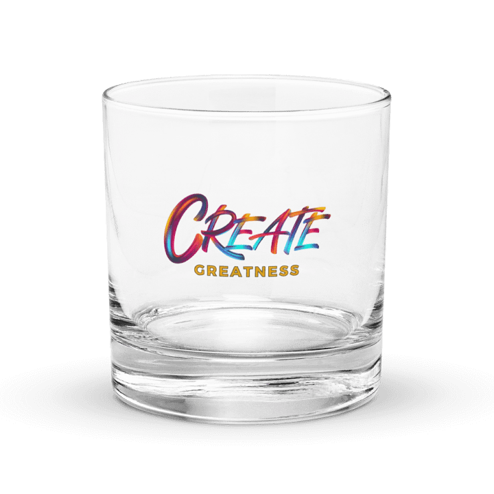 CREATE GREATNESS Rocks Glass product image (1)