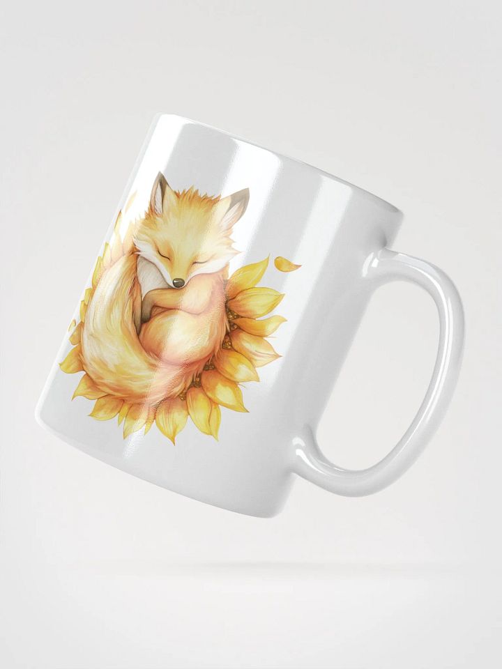 Sleepy Sunflower Fox Mug product image (5)