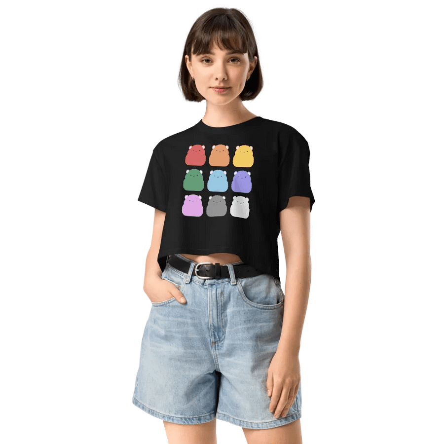 Rainbow Hamster Colours - Crop Tee product image (5)