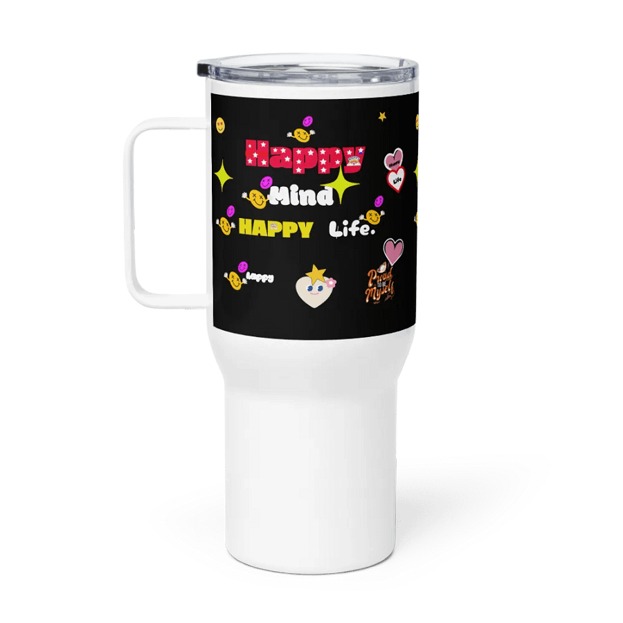 Happy Mind, Happy Life Travel Mug product image (1)