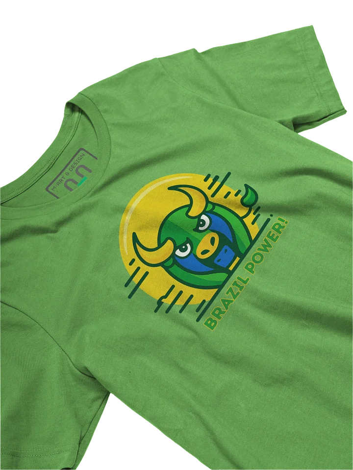 BRAZIL POWER! Bull Energy Tee – Unleash the Spirit of Strength & Pride – by M-Art & Design product image (2)