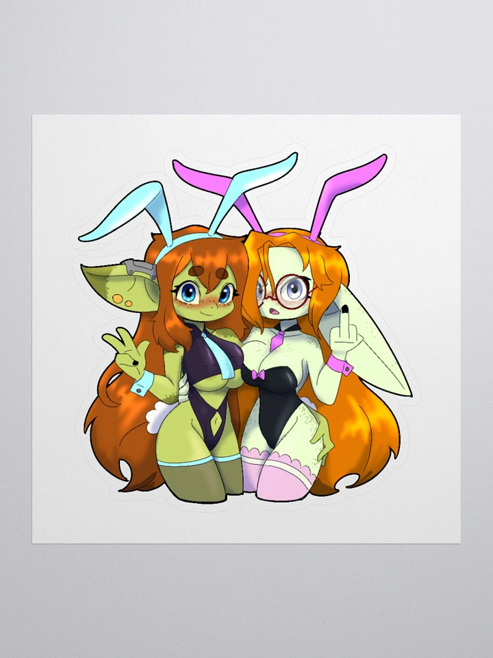 Two Bunny Gobs sticker product image (2)
