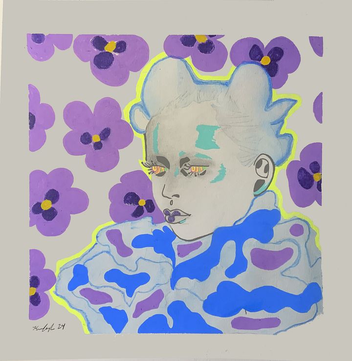 Flower Power Original Art product image (2)