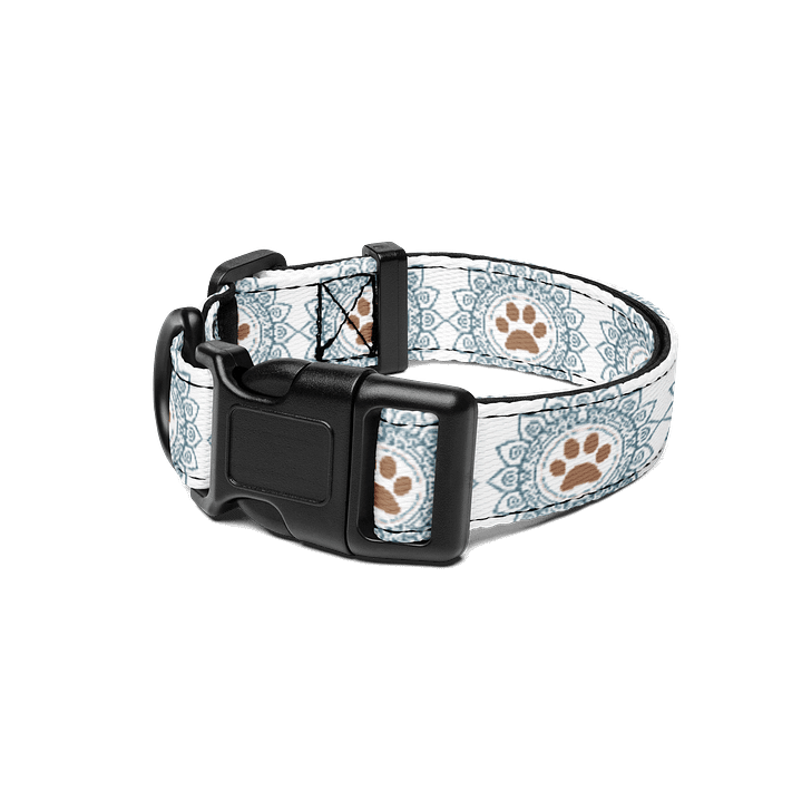 Yogi Warriors Mandala Paw Print Pet Collar product image (1)