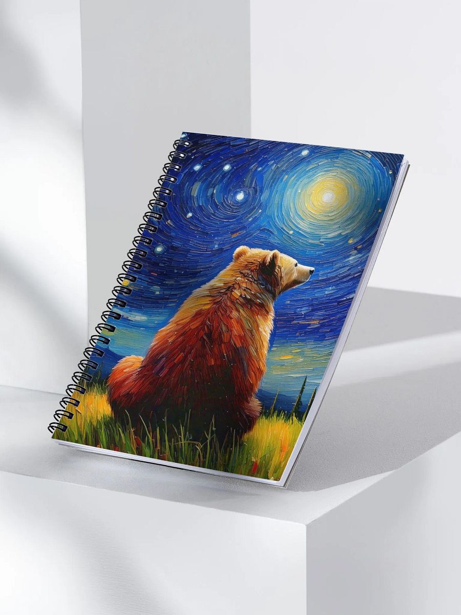 Beary Night Spiral Notebook product image (3)