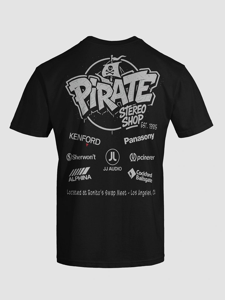Pirate Stereo black tee product image (1)