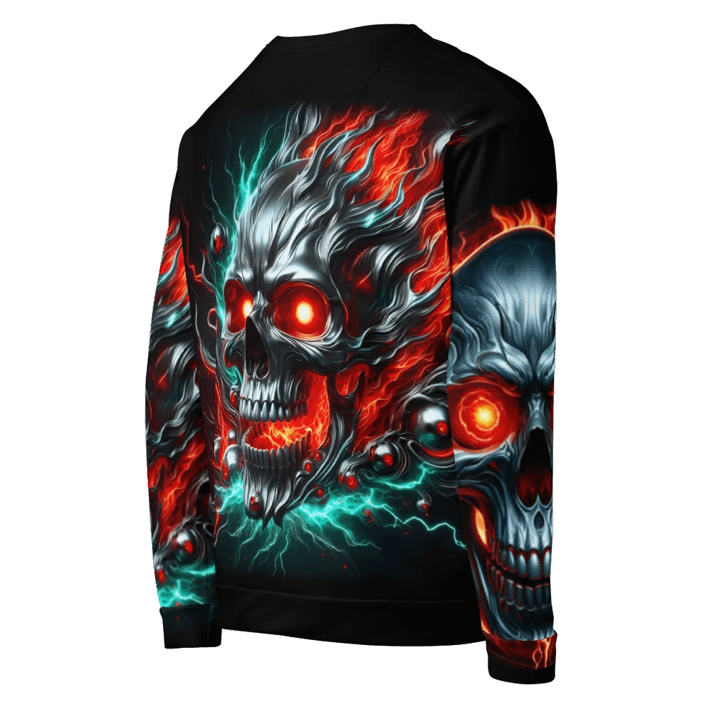 Inferno Skulls All-Over - Unisex Sweatshirt #13 product image (5)