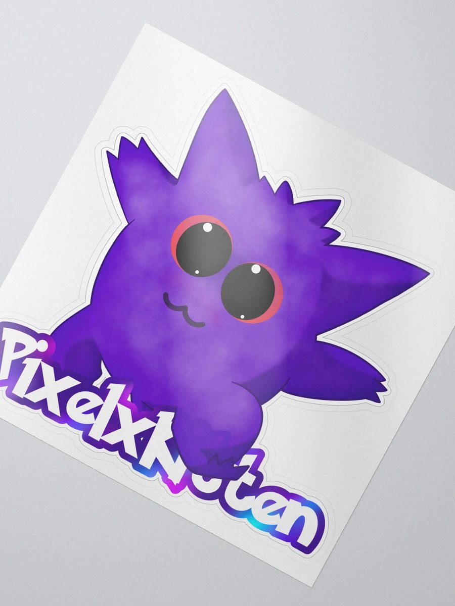 PixelxKitten Gengar Logo Sticker product image (2)