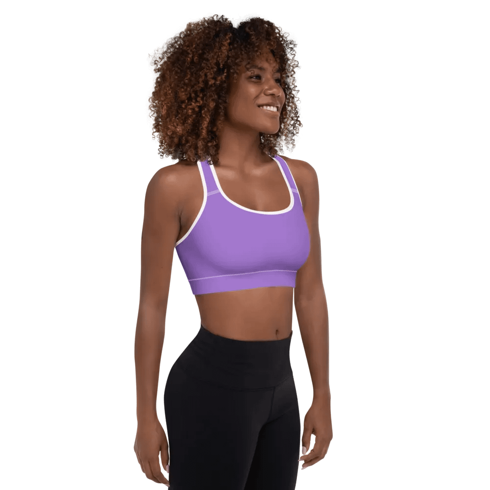 Plain Color Amethyst Padded Sports Bra product image (4)