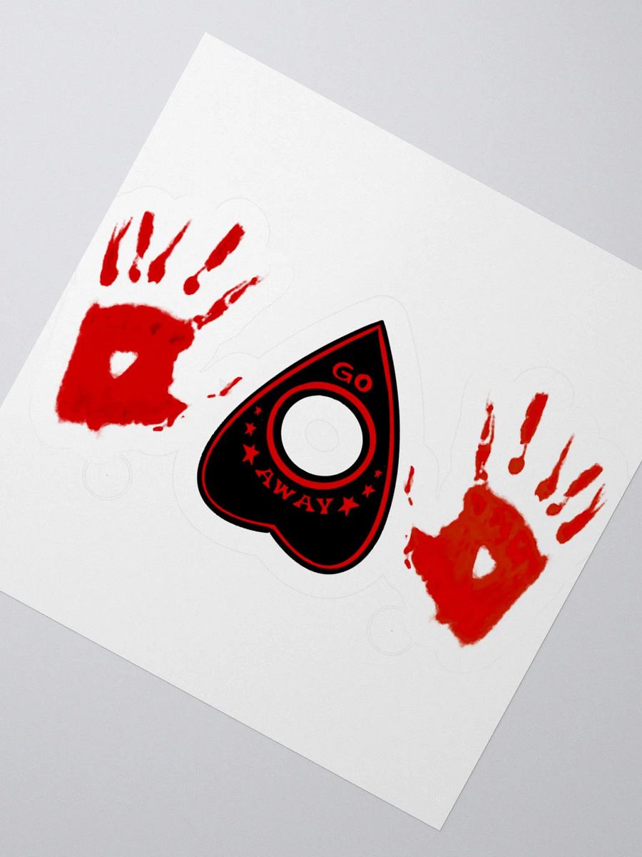 Go Away Obake LIMITED EDITION RED Sticker product image (6)