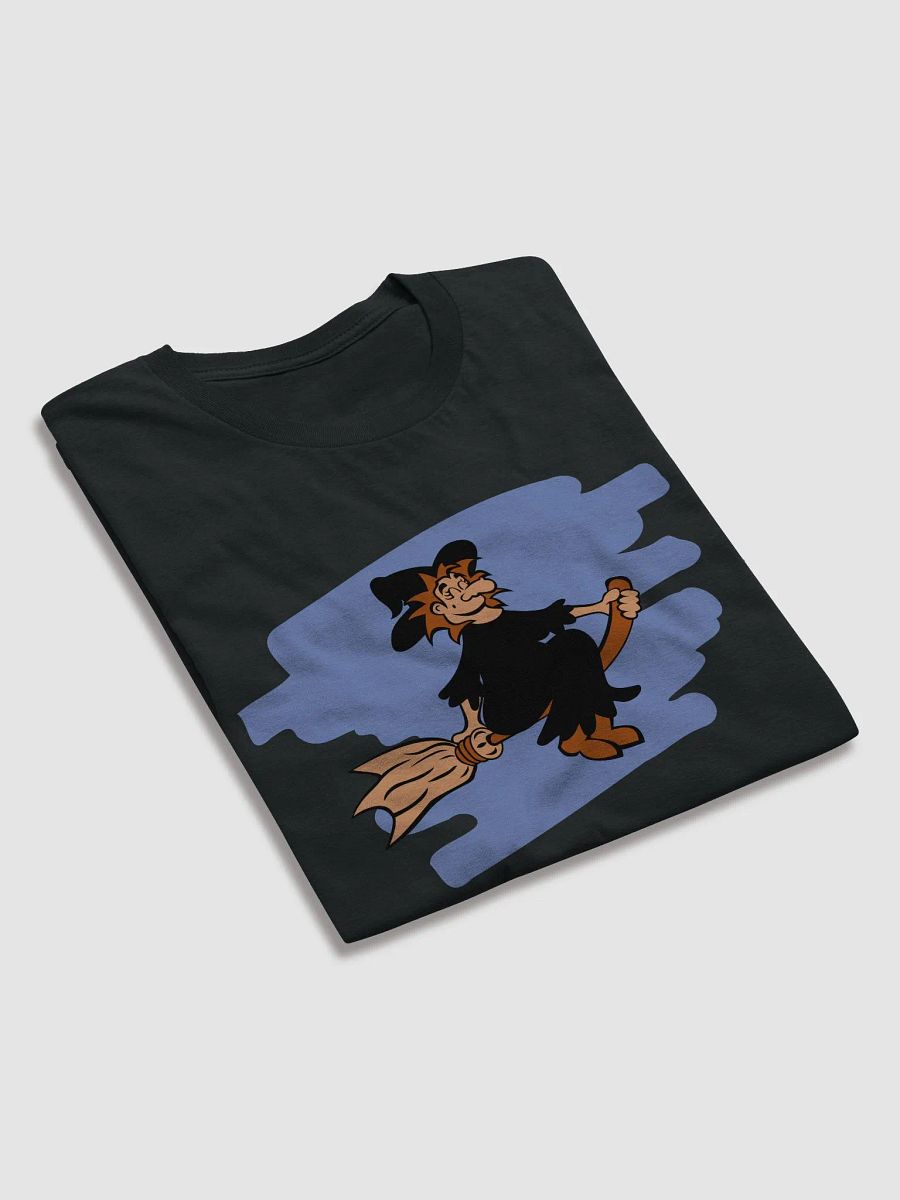 Witch Riding a Broom Halloween Tee product image (8)