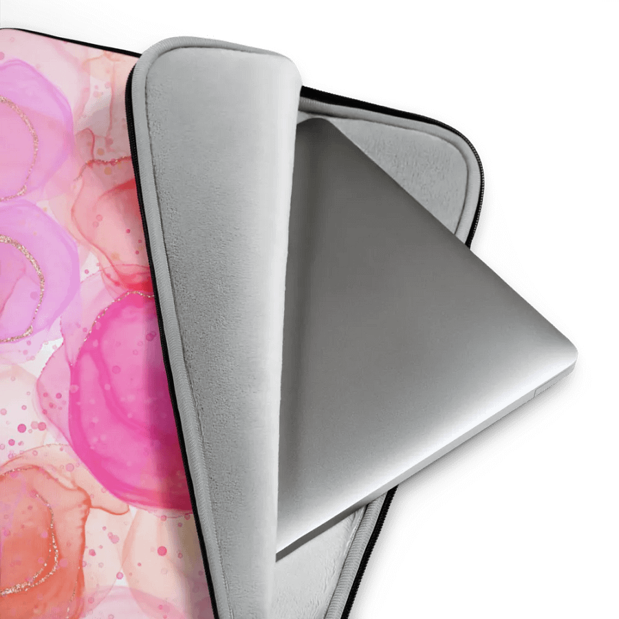 Pink Fluid Ink Laptop Sleeve product image (3)